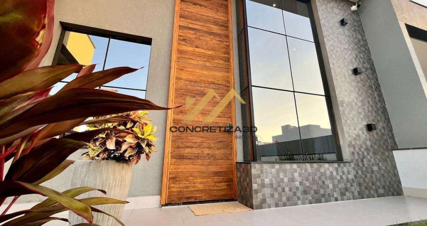 Casa à venda em Indaiatuba, Jardim Esplanada, com 3 suítes, com 189 m², Condomínio Dona Maria José