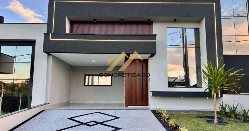 Casa à venda em Indaiatuba, Loteamento Park Gran Reserve, com 3 suítes, com 135 m²
