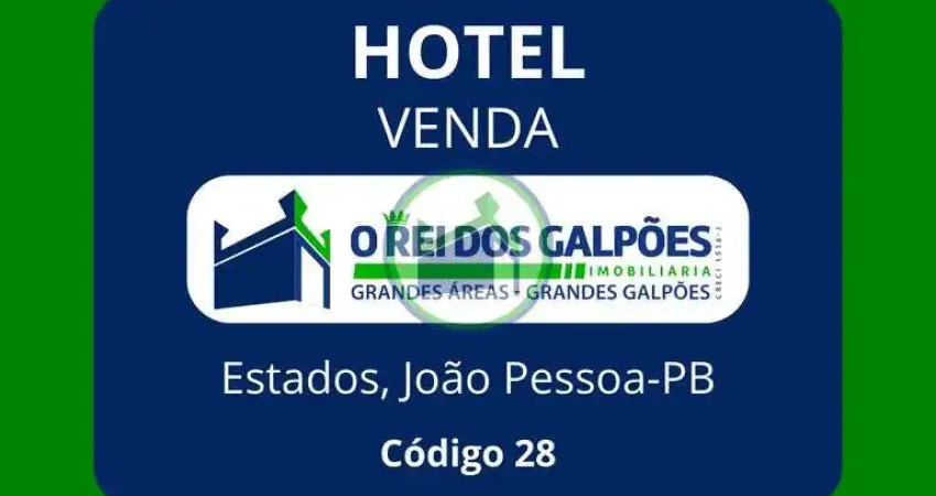 Hotel, Motel, Pousada, João Pessoa, 54 suítes, Faturamento Mensal: R$230.000,00