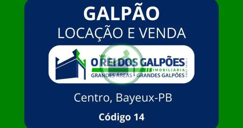 Galpão, 1.141m², 100m da Av. Liberdade, próximo ao MIX MATEUS de BAYEUX.