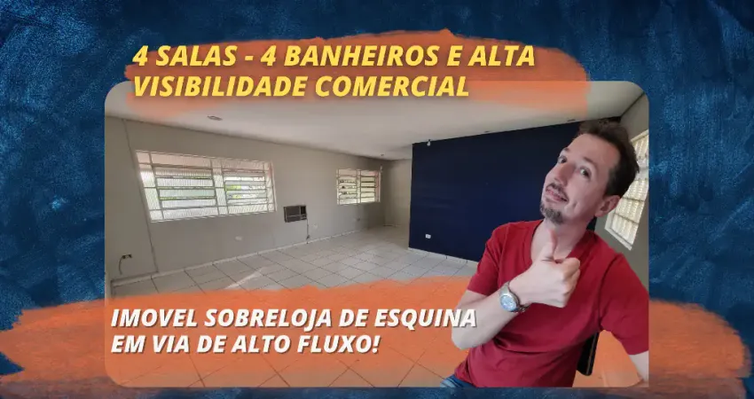 Casa Sobreloja Comercial para Locação na Vila Madalena – Esquina estratégica para o seu negócio!