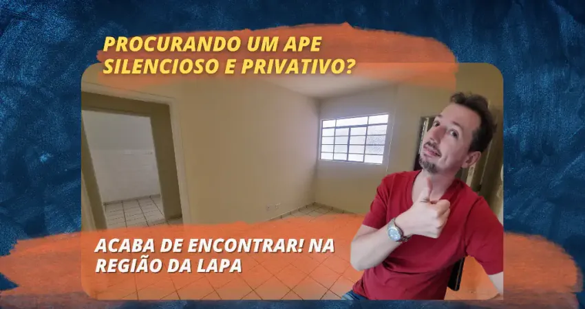 Apartamento de 2 dormitorios, silencioso e privativo para aluguel na Lapa-SP