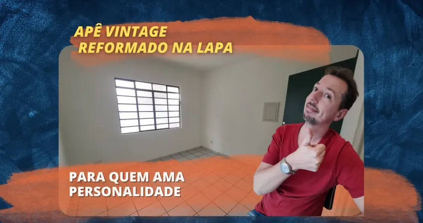 Apartamento de 2 dormitorios na Lapa para locação - Reformado, privativo estilo vintage