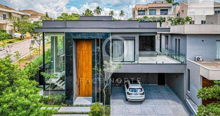 Casa Nova de Esquina em Alphaville, Mobiliada e Decorada ,4 Suítes em Condomínio Fantástico!
