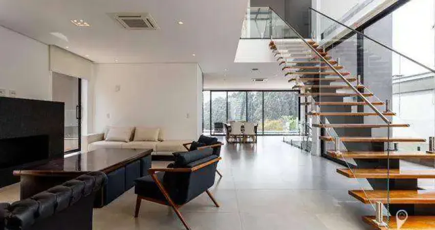 Casa mobiliada em alphaville com 4 suítes para alugar, 630 m²  vista livre -   barueri/sp