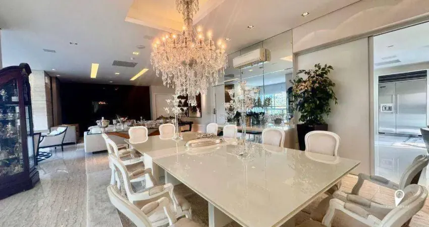 Apartamento mobiliado com 4 dormitórios à venda, 367 m² por r$ 4.850.000 - alphaville - santana de parnaíba/sp