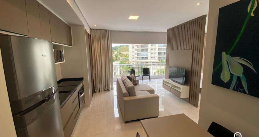 Apartamento 'Porteira Fechada' com 1 dormitório à venda, 50 m² por R$ 765.000 - Alphaville - SP
