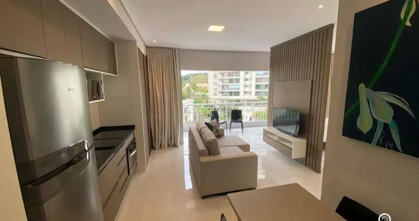 Apartamento 'porteira fechada' com 1 dormitório à venda, 50 m² por r$ 765.000 - alphaville - sp