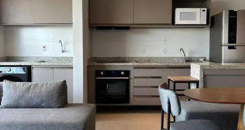 Apartamento mobiliado com 1 dormitório à venda, 46 m² por r$ 765.000 - alphaville - barueri/sp