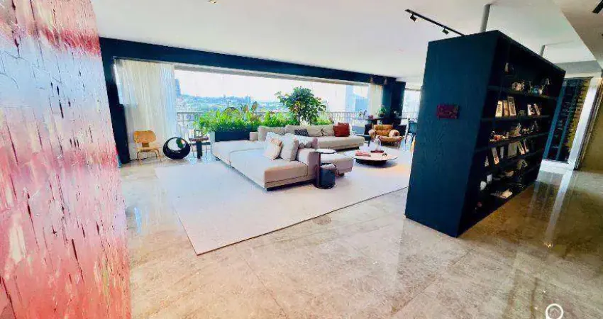 Apartamento mobiliado com 4 dormitórios à venda, 410 m²  - alphaville - barueri/sp