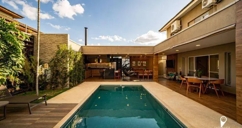 Casa mobiliada com 4 dormitórios à venda, 300 m² por r$ 5.200.000 - alphaville 9 - santana de parnaíba/sp