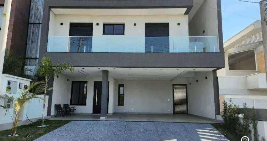 Casa nova repleta de armários com 3 suítes, 259 m² - venda por r$ 2.300.000 ou aluguel por r$ 11.500/mês - ibiti reserva - sorocaba/sp