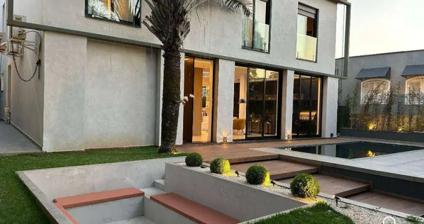 Casa mobiliada e decorada com 3 dormitórios, 364 m² - venda por r$ 6.000.000 ou aluguel por r$ 35.000/mês - alphaville 9 - santana de parnaíba/sp