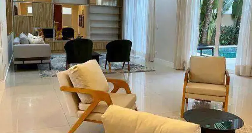 Casa mobiliada com 4 dormitórios, 490 m² - venda por r$ 7.000.000 ou aluguel por r$ 30.000/mês - tamboré 10 - santana de parnaíba/sp