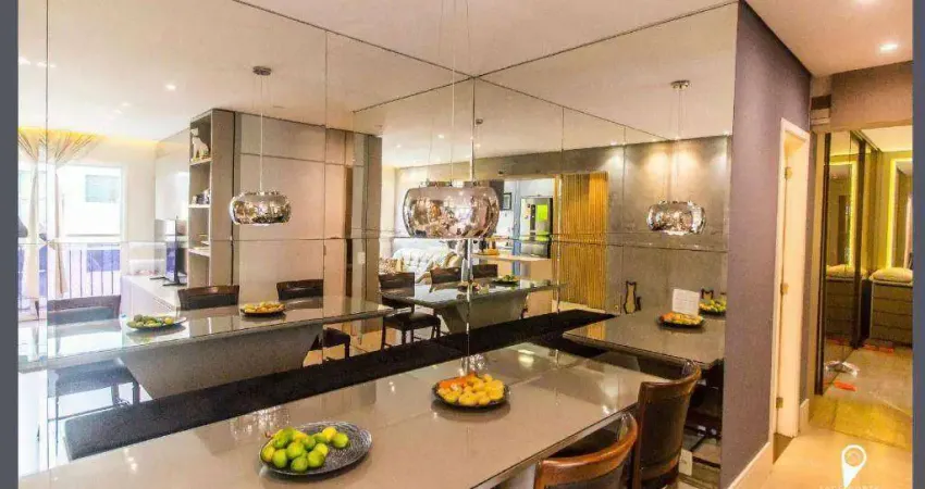 Apartamento Mobiliado no Centro de Alphaville com 2 dormitórios para alugar, 96 m²