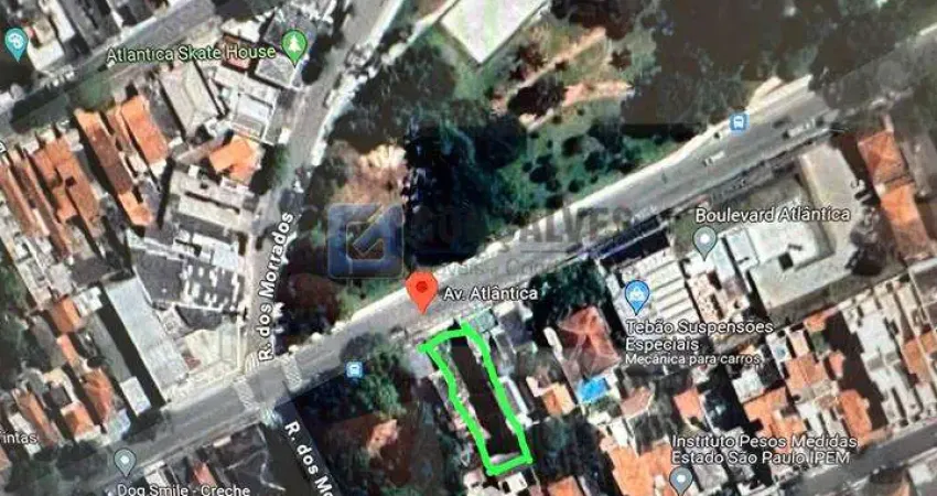 Terreno à venda na Avenida Atlântica, Vila Valparaíso, Santo André