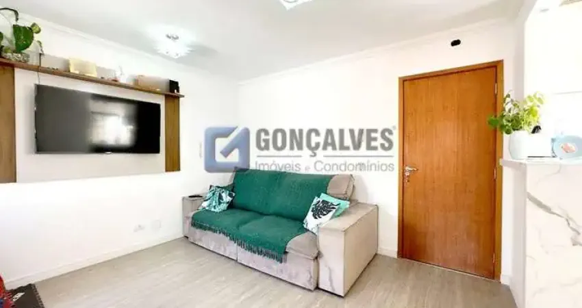Apartamento cobertura 2 dormitórios sendo 1 suite, 98 mts² na vila camilopolis em santo andré.