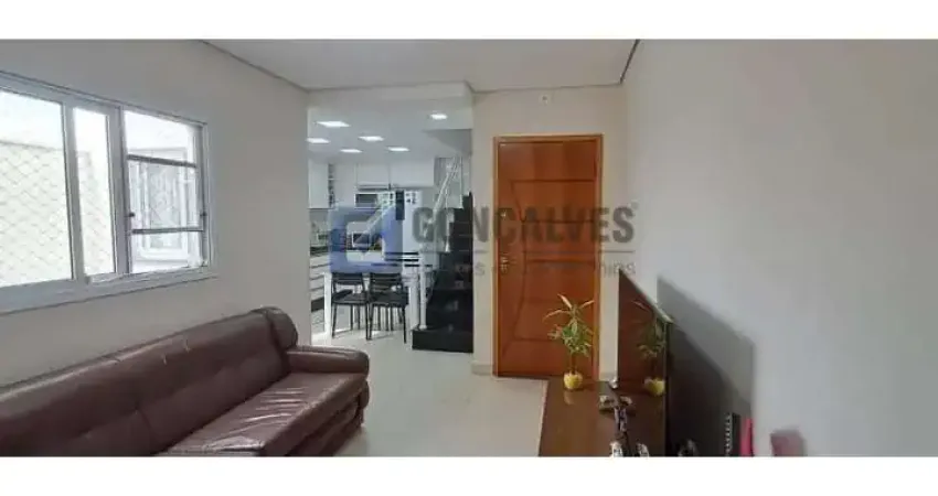 Apartamento cobertura 2 dormitórios sendo 1 suite, 110 mts² no bairro campestre em santo andré.