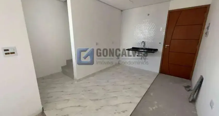 Cobertura nova com 2 quartos e elevador, a venda na vila alice - santo andré