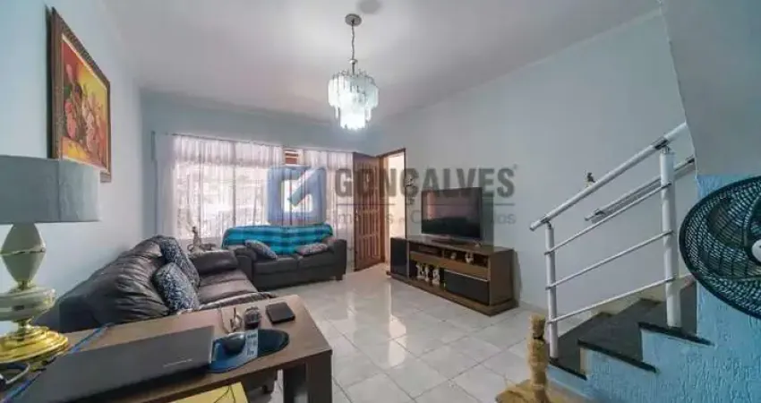 Sobrado com 3 suítes à venda na vila scarpelli em santo andré/sp.