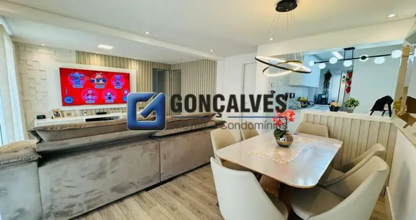 Apartamento 106 m² com 3 suítes, varanda gourmet e 2 vagas em Casa Branca, Santo André