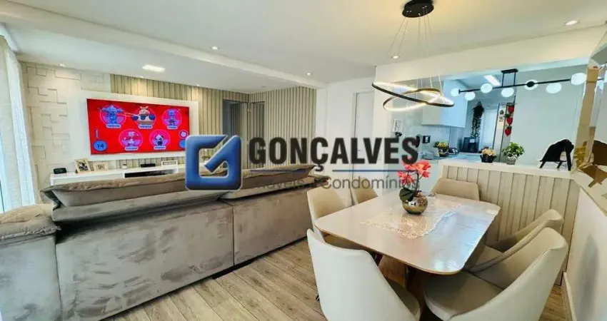 Apartamento 106 m² com 3 suítes, varanda gourmet e 2 vagas em Casa Branca, Santo André