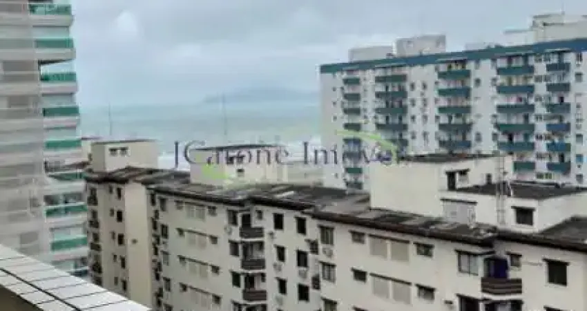 Apartamento vista mar para locação com2 quartos em ótima localização na praia do gonzaga - santos / sp