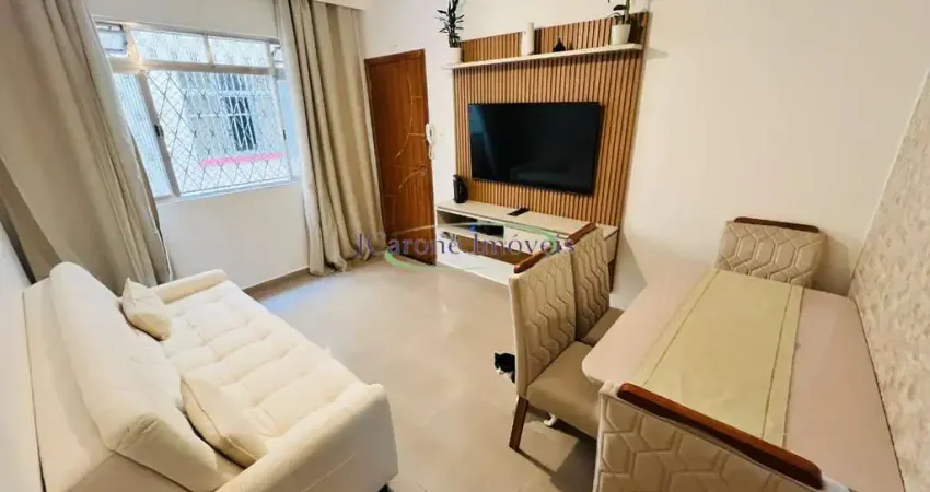 Venda de apartamento térreo com 2 quartos na praia da aparecida perto do shopping praiamar em santos / sp