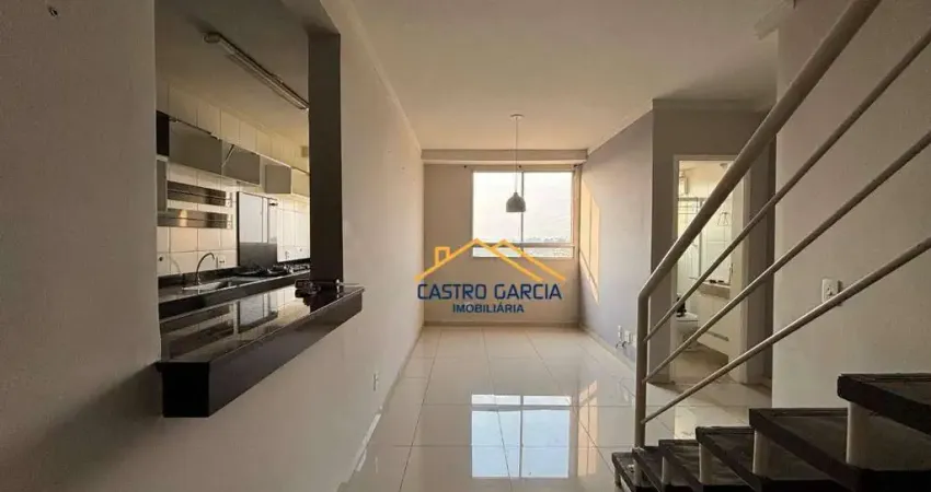 Apartamento duplex com 2 quartos para alugar, contendo 98 m² de área útil no spazio acrópolis - vila belvedere - americana/sp