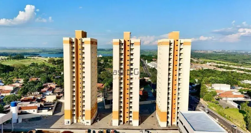 Apartamento com 2 dormitórios para alugar, 59 m² por r$ 1.676,00/mês - praia azul - americana/sp