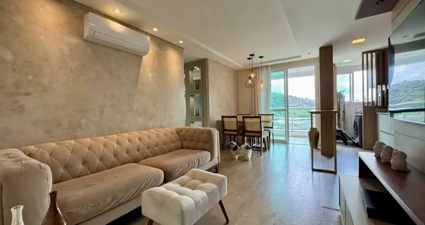 Apartamento mobiliado no garden atiradores com duas vagas de garagem.