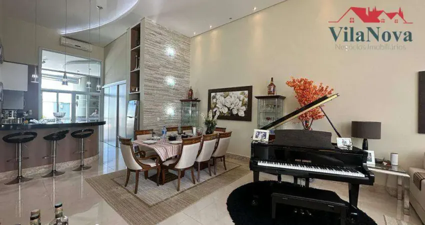 Casa com 3 Suítes à venda, 218 m² por R$ 1.800.000 - Jardim Amstalden Residence - Indaiatuba/SP