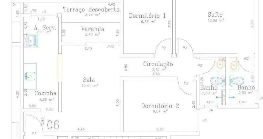 Apartamento com 3 quartos à venda na Rua Pedro Virillo, Jardim Santiago, Indaiatuba