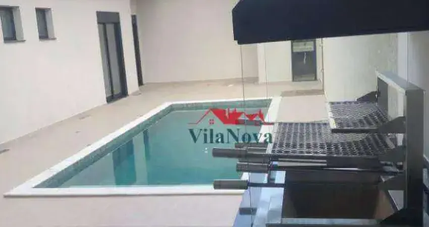 EXCELENTE CASA DE 3 SUÍTES, ÁREA GOURMET, PISCINA E 4 VAGAS NO CONDOMÍNIO PIEMONTE EM INDAIATUBA SP!