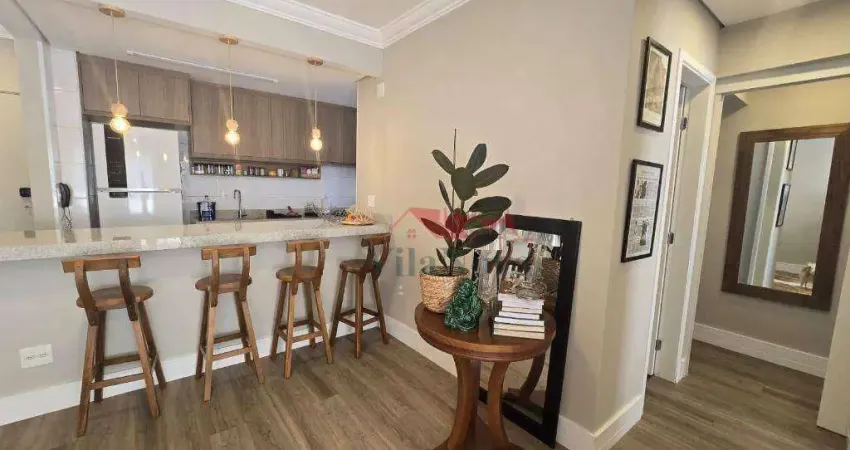 ÓTIMO APTº À VENDA COM 3 QTS (1 SUÍTE), SALA DE ESTAR E JANTAR, COZINHA INTEGRADA, VARANDAS E SACADAS, 2 VAGAS, ED. VILLE DFRANCE EM INDAIATUBA, SP!
