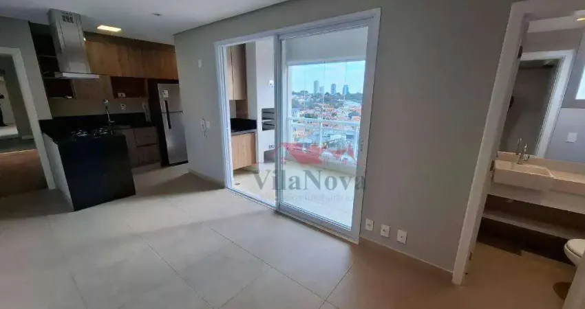 APARTAMENTO DE ALTO PADRÃO PARA LOCAÇÃO NO SKY HOME COM 1 SUÍTE, LAVABO, VARANDA GORMET, 2 VAGAS COBERTAS EM INDAIATUBA SP!