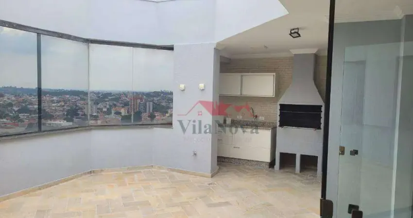 Apartamento cobertura com 4 dormitórios à venda, 218 m² por r$ 990.000 - cidade nova i - indaiatuba/sp