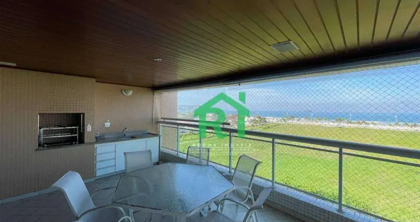 Apartamento Beira Mar, 4 Dormitórios (4 Suítes), 4 Vagas, Área de Lazer, Enseada, Guarujá/SP