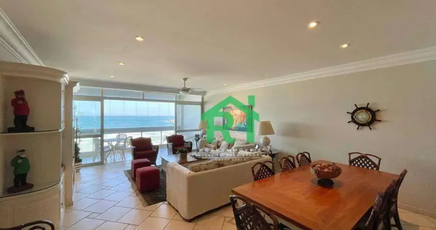 Apartamento frente mar com 3 dormitórios (2 suítes), 1 vaga, pitangueiras, guarujá/sp