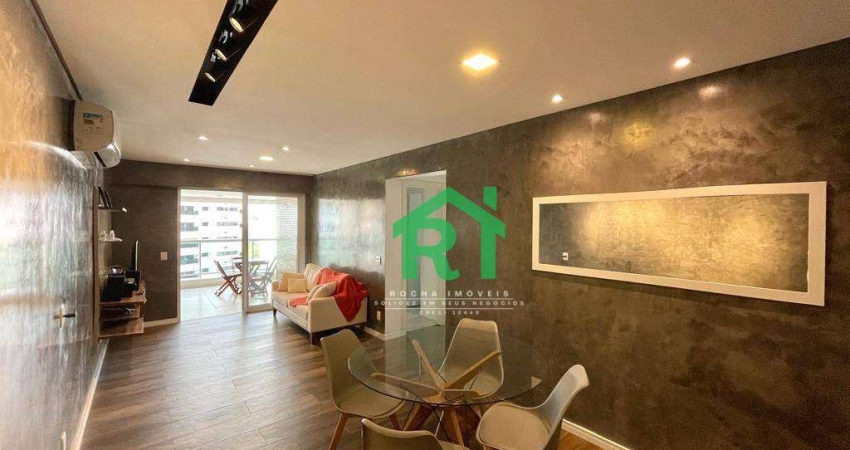 Apartamento com 2 dormitórios, 90 m² - venda por R$ 750.000,00 ou aluguel por R$ 8.000,00/mês - Jardim Astúrias - Guarujá/SP