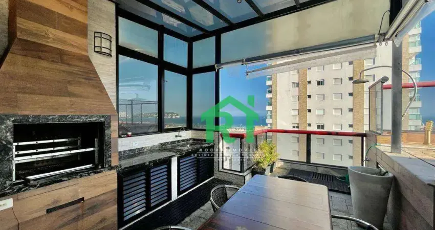 Cobertura com 4 dormitórios à venda, 240 m² por R$ 1.200.000,00 - Enseada - Guarujá/SP
