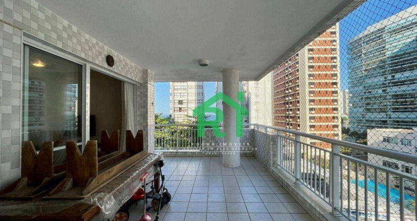 Apartamento à beira mar com 3 Dormitórios (1 Suíte), 2 Vagas, Área de Lazer, Jardim Astúrias, Guarujá/SP