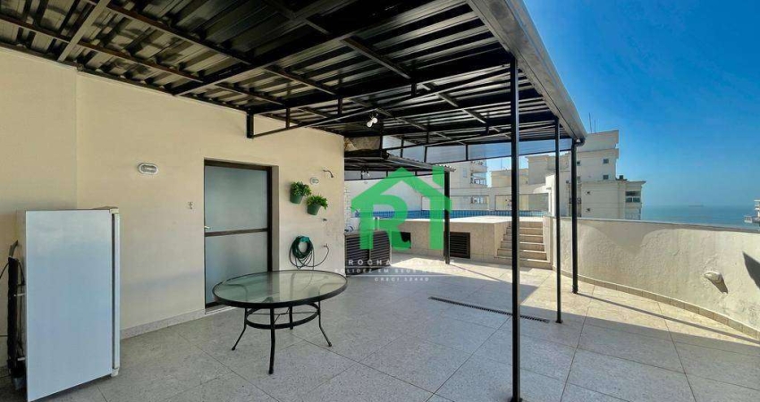 Cobertura Moderna, 3 Dormitórios (1 suíte), 2 Vagas, Pitangueiras, Guarujá/SP.