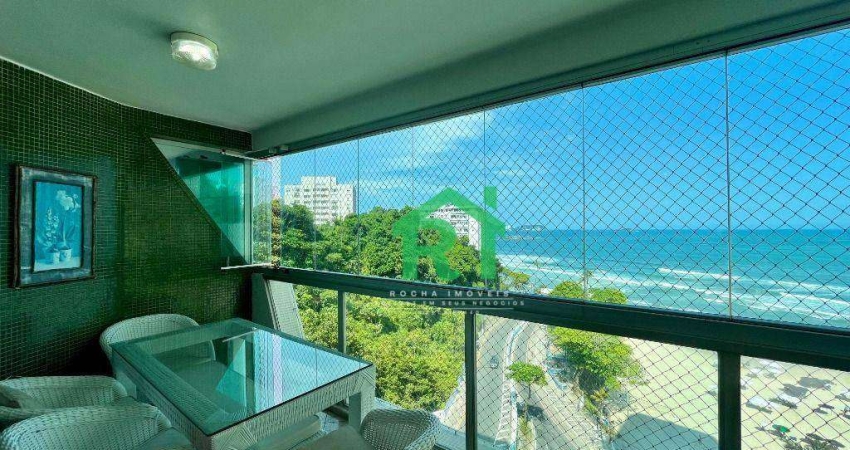 Apartamento frente mar com 3 quartos (2 suítes), 2 vagas e lazer à venda em Jardim Astúrias, Guarujá | Rocha Imóveis Guarujá