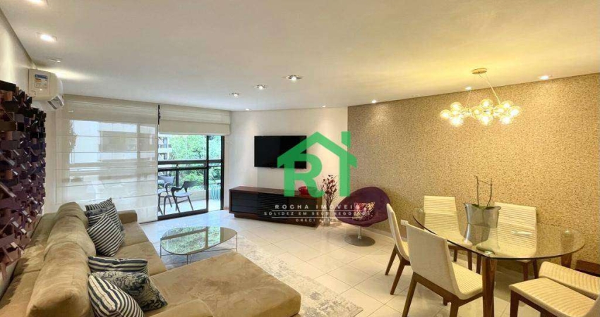 Apartamento Reformado, 4 Dormitórios (3 Suítes), 2 Vagas, Área de lazer, Pitangueiras, Guarujá/SP