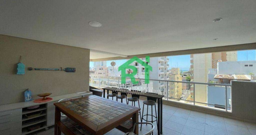Apartamento Reformado, 3 Dormitórios (1 Suíte), 2 Vagas, Lazer- Enseada, Guarujá/SP
