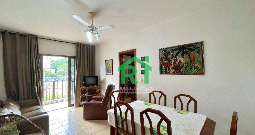 Apartamento com Sacada, 2 Dormitórios, 1 Vaga, Jardim Astúrias, Guarujá/SP