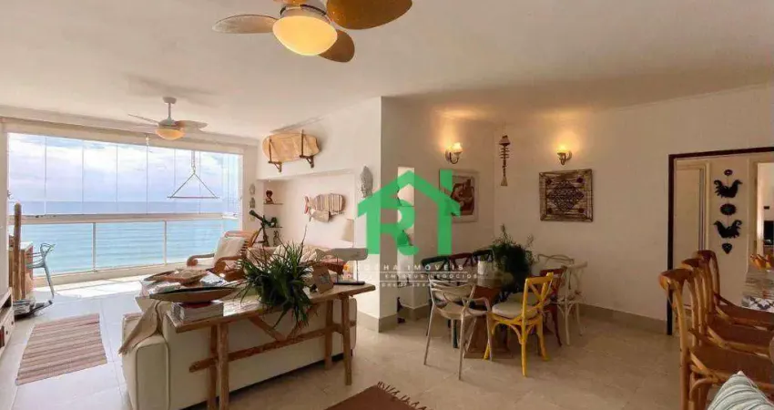 Apartamento Frente Mar, 3 Dormitórios (2 Suítes), 2 vagas, Jardim Astúrias, Guarujá/SP
