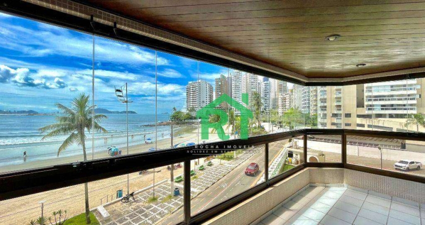 Apartamento Frente Mar, 3 Quartos (Suítes), 2 Vagas, Praia das Astúrias, Guarujá/SP