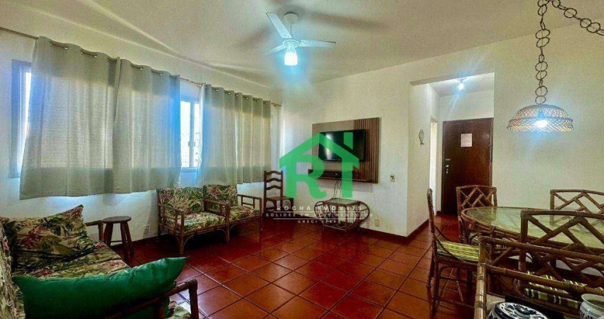 Apartamento beira mar, 2 dormitórios, 1 vaga, Pitangueiras, Guarujá/SP.